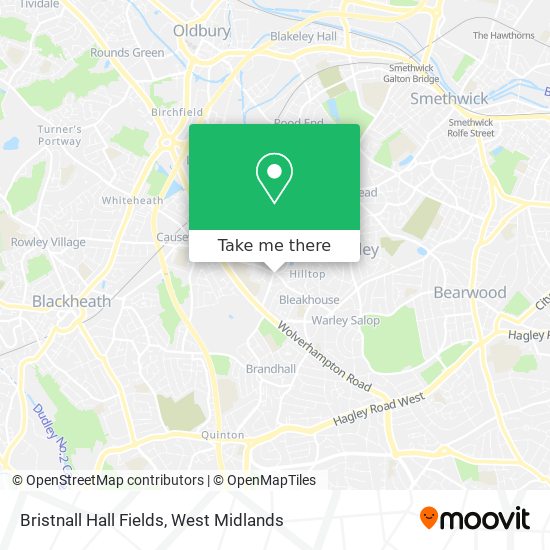 Bristnall Hall Fields map