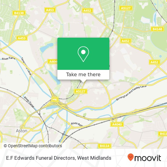E.F Edwards Funeral Directors map