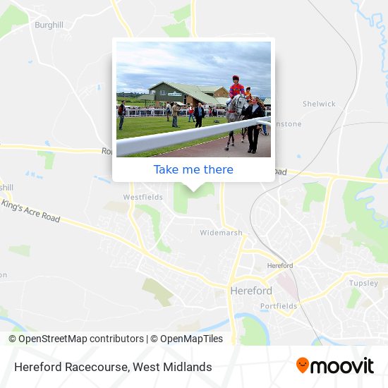 Hereford Racecourse map