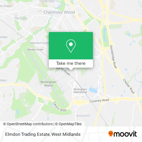 Elmdon Trading Estate map