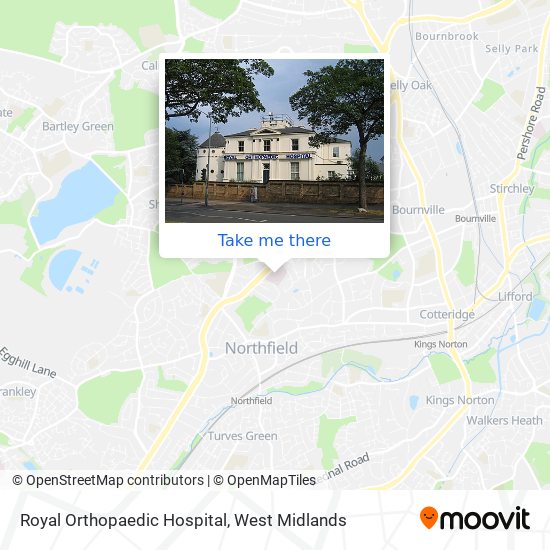Royal Orthopaedic Hospital map