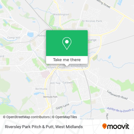 Riversley Park Pitch & Putt map