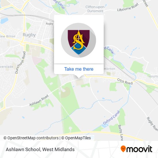 Ashlawn School map