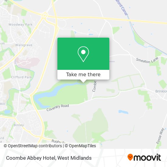 Coombe Abbey Hotel map