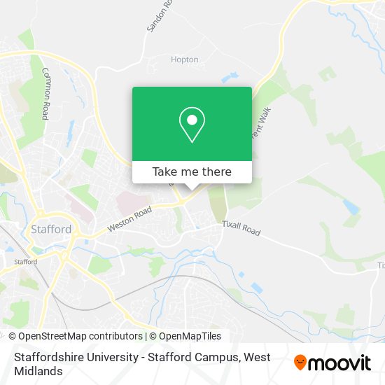 Staffordshire University - Stafford Campus map