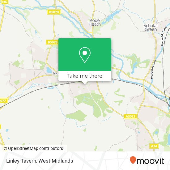 Linley Tavern map