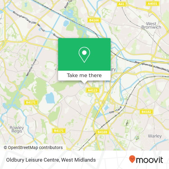 Oldbury Leisure Centre map