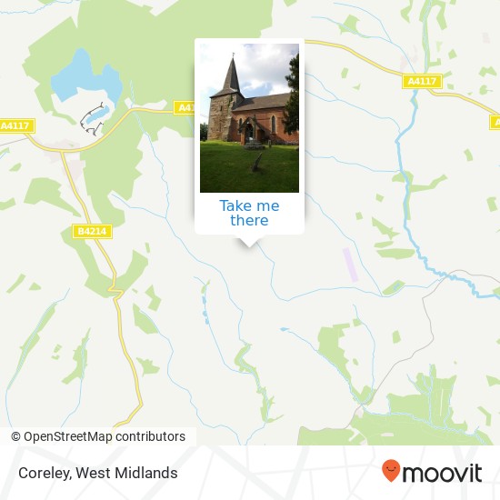 Coreley map