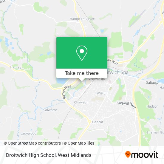 Droitwich High School map