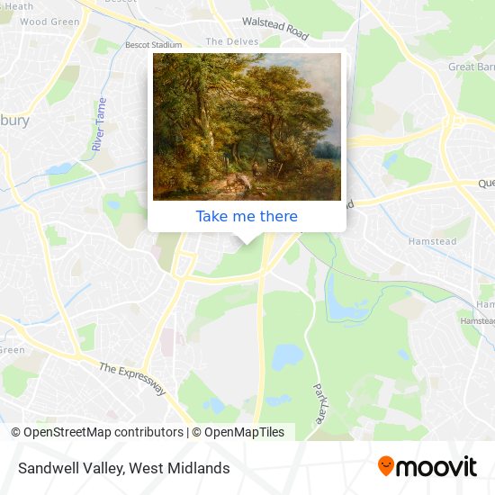 Sandwell Valley map