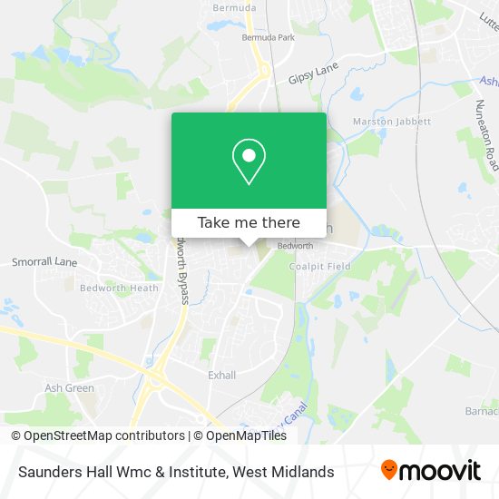 Saunders Hall Wmc & Institute map