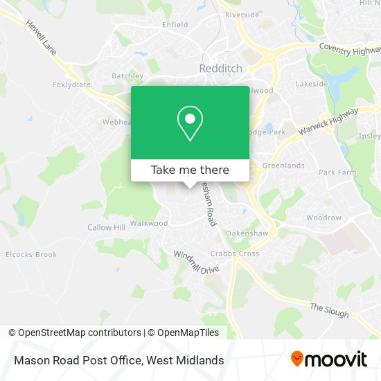 Mason Road Post Office map