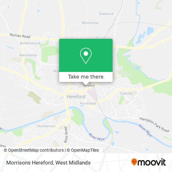 Morrisons Hereford map