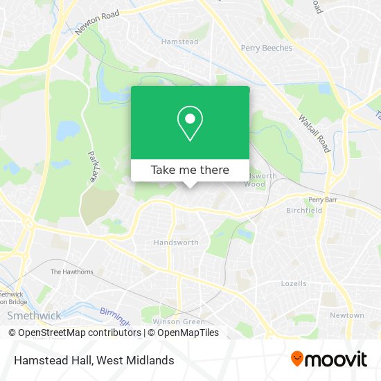 Hamstead Hall map