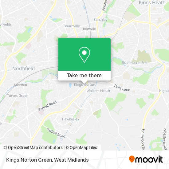 Kings Norton Green map