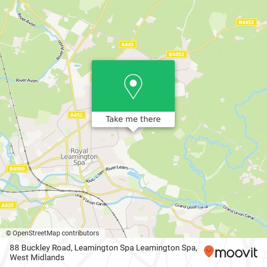 88 Buckley Road, Leamington Spa Leamington Spa map