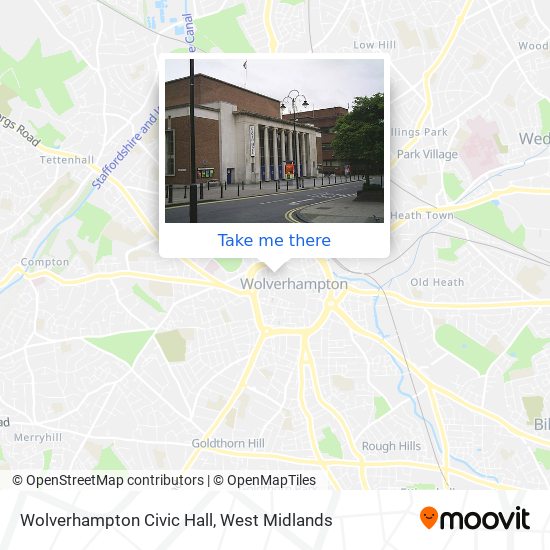 Wolverhampton Civic Hall map