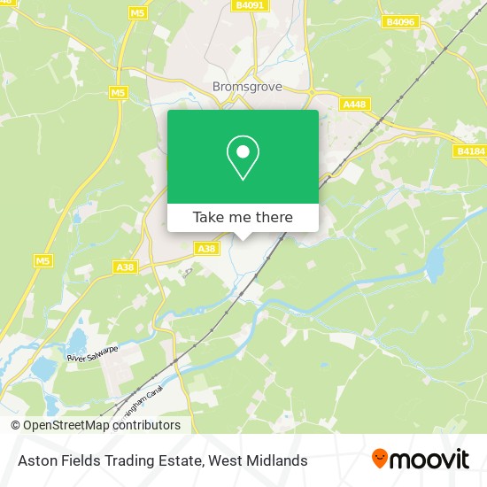 Aston Fields Trading Estate map