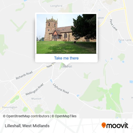 Lilleshall map