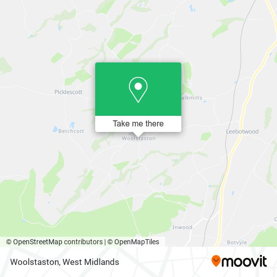 Woolstaston map