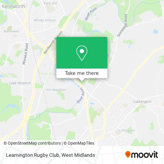 Leamington Rugby Club map