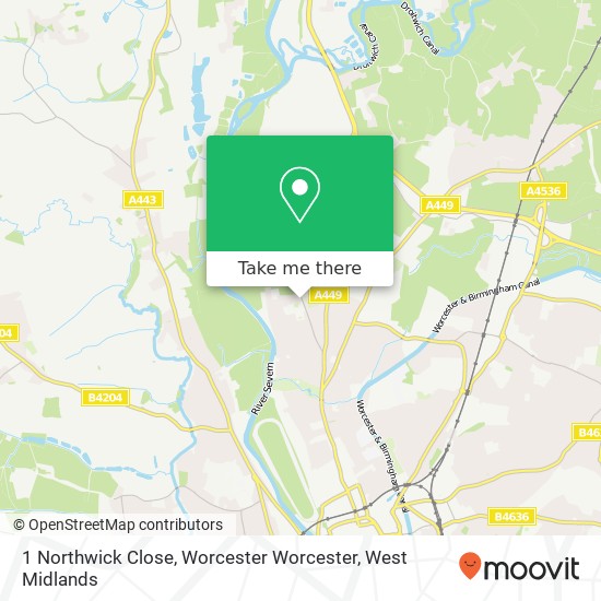 1 Northwick Close, Worcester Worcester map