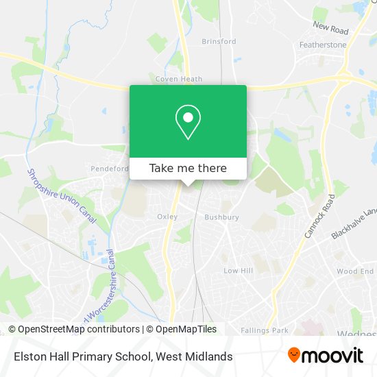 Elston Hall Primary School map