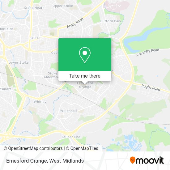 Ernesford Grange map