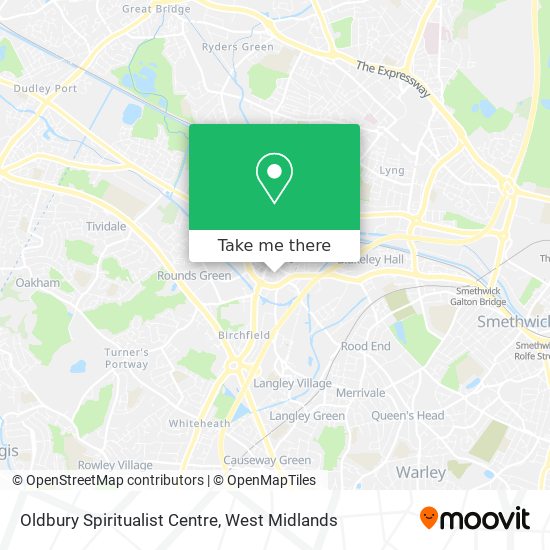 Oldbury Spiritualist Centre map