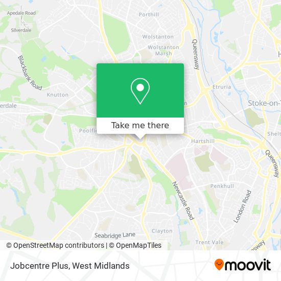 Jobcentre Plus map