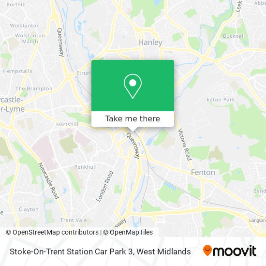 Stoke-On-Trent Station Car Park 3 map