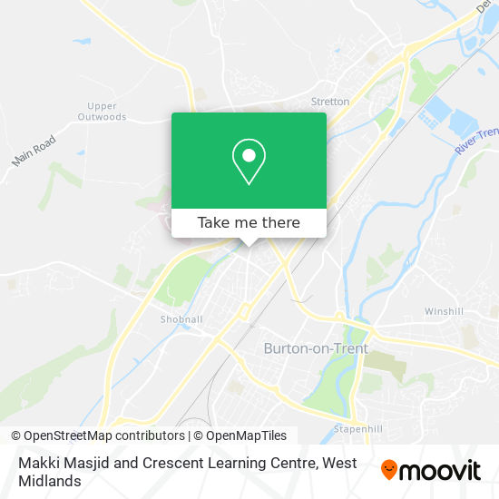 Makki Masjid and Crescent Learning Centre map