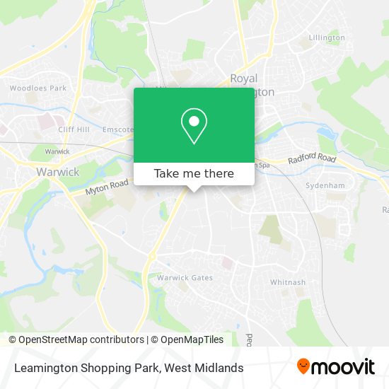 Leamington Shopping Park map