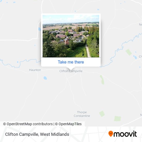 Clifton Campville map