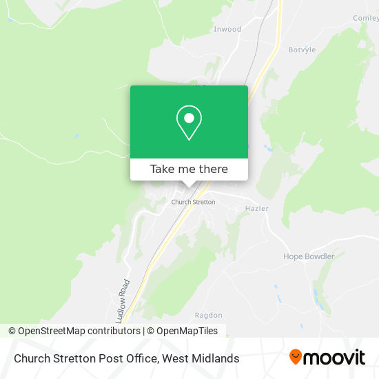 Church Stretton Post Office map