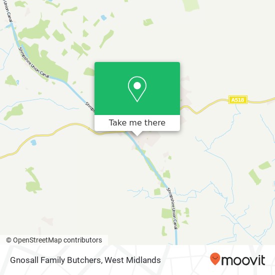 Gnosall Family Butchers map