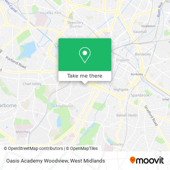 Oasis Academy Woodview map