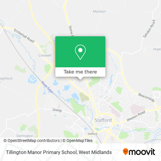 Tillington Manor Primary School map