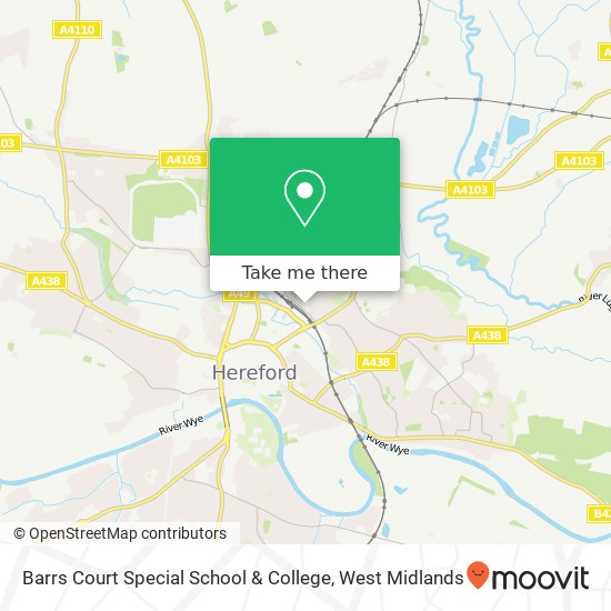 Barrs Court Special School & College map