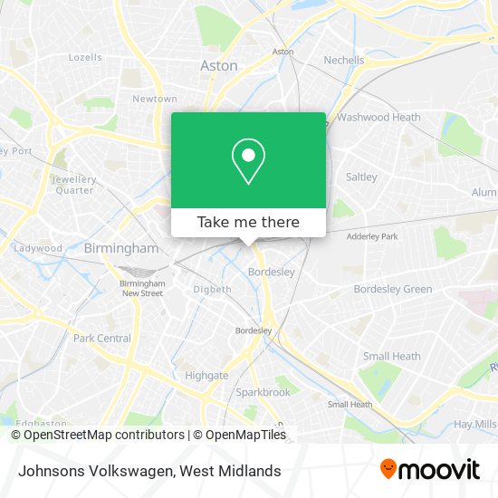 Johnsons Volkswagen map