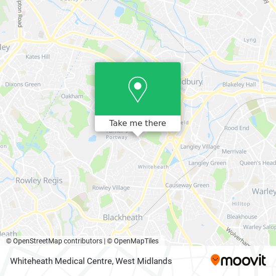 Whiteheath Medical Centre map