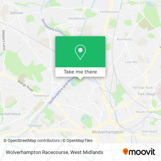 Wolverhampton Racecourse map