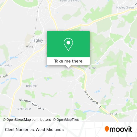 Clent Nurseries map