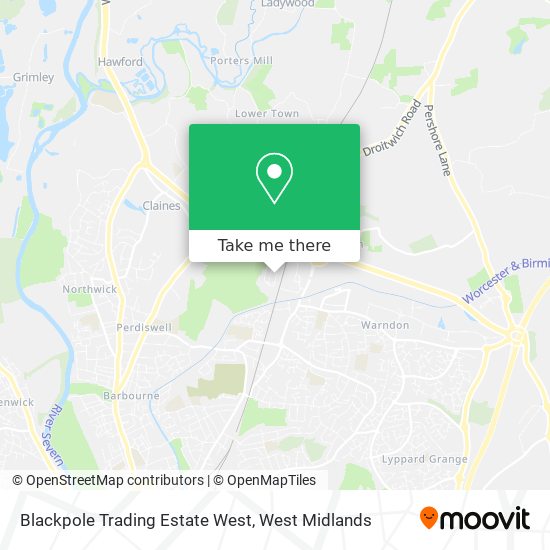 Blackpole Trading Estate West map