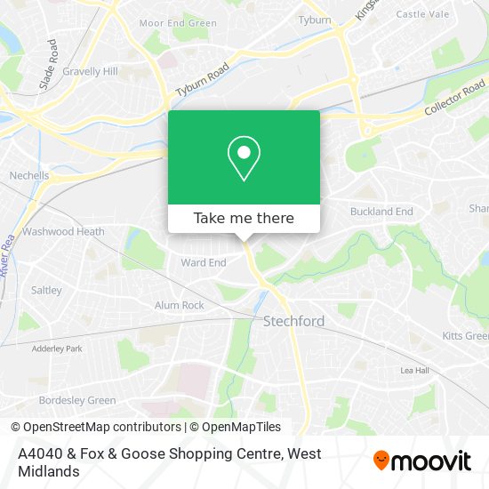 A4040 & Fox & Goose Shopping Centre map