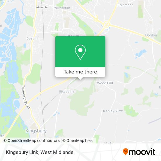 Kingsbury Link map
