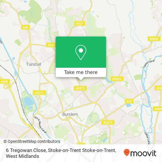 6 Tregowan Close, Stoke-on-Trent Stoke-on-Trent map