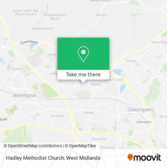 Hadley Methodist Church map