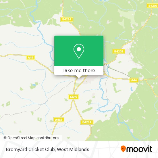 Bromyard Cricket Club map