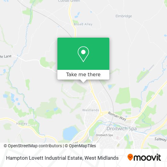 Hampton Lovett Industrial Estate map